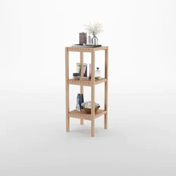 Bienwood višenamenska drvena polica BIE7018-1